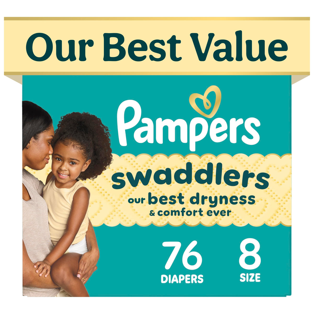 Swaddlers Diapers, Size 1 (8-14 lbs), 32 Count, Fragrance Free, Hypoallergenic, Absorbent, Pediatrician Recommended, Skin Safe