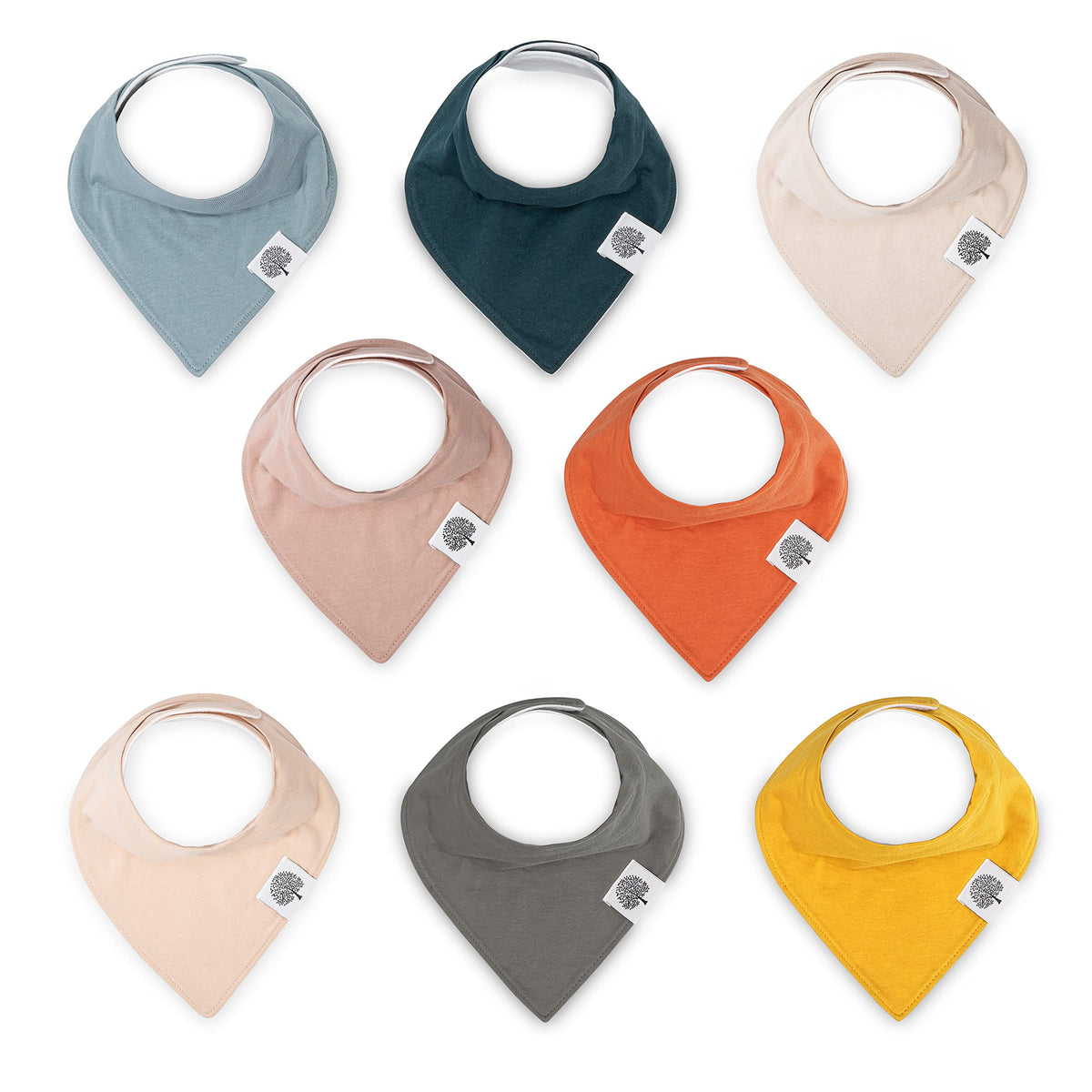 Parker Baby Co. Soft Bandana Drool Bibs for Baby Boys & Girls, 4pk & 8pk