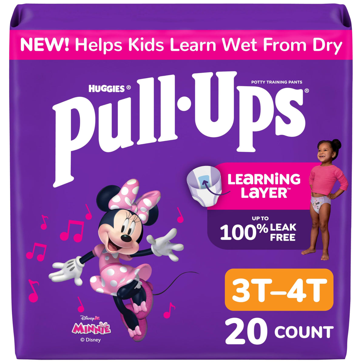 Pull-Ups Girls' Potty Training Pants, Size 5T-6T, 80 Count