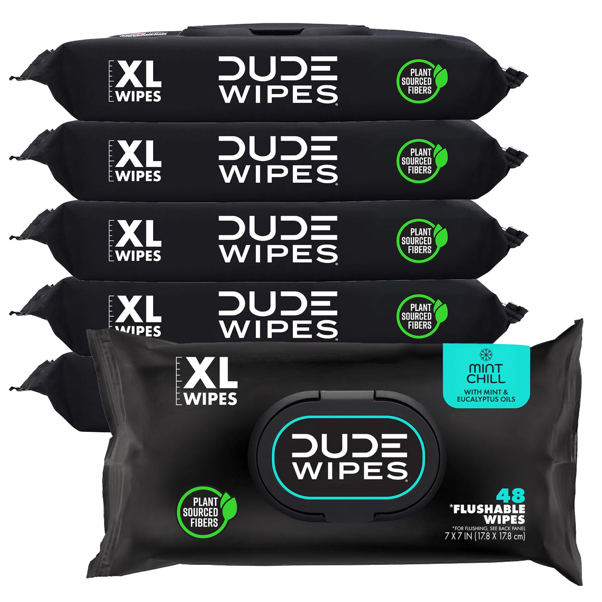 DUDE Wipes Unscented Adult Flushable Wet Wipes, Sensitive Skin, 288 Count