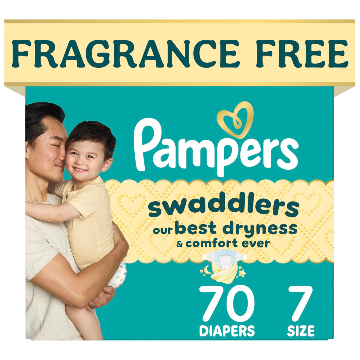 Swaddlers Diapers, Size 1 (8-14 lbs), 96 Count, Fragrance Free, Hypoallergenic, Absorbent, Pediatrician Recommended, Skin Safe