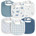 6-Pack Muslin Baby Bibs for Drooling & Teething, Absorbent Bib