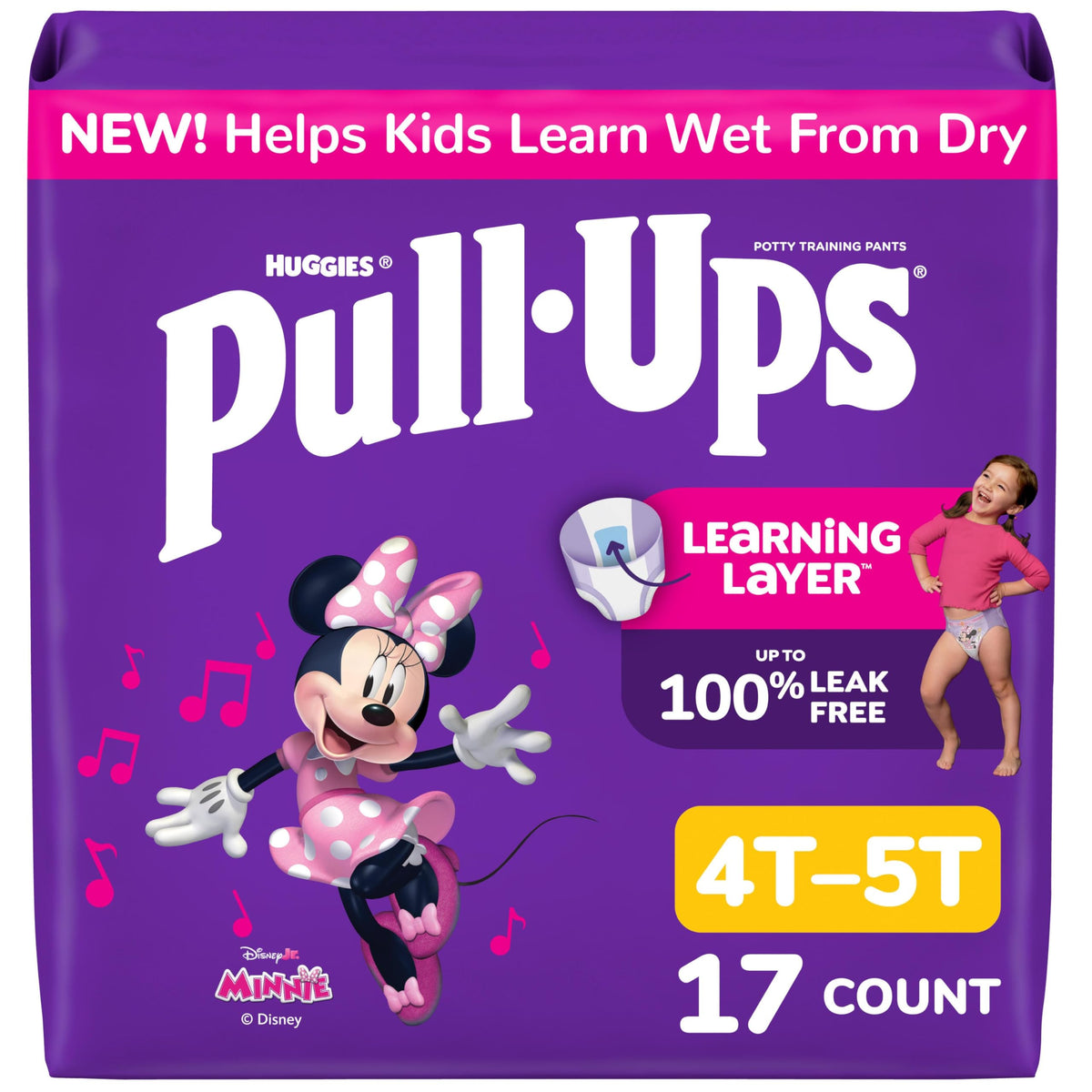 Pull-Ups Girls' Potty Training Pants, Size 5T-6T, 80 Count