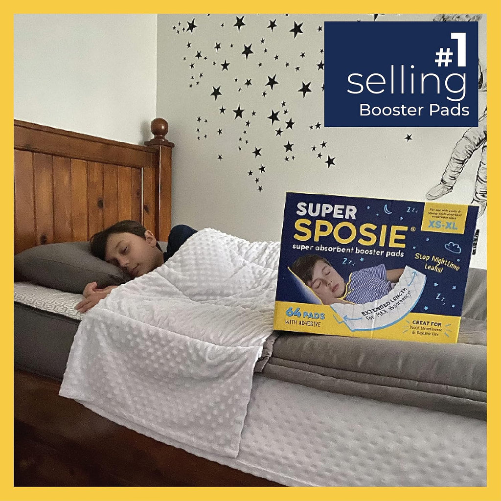 Super Sposie Max Absorbency Overnight Booster Pads, Size 5+, 64 Ct