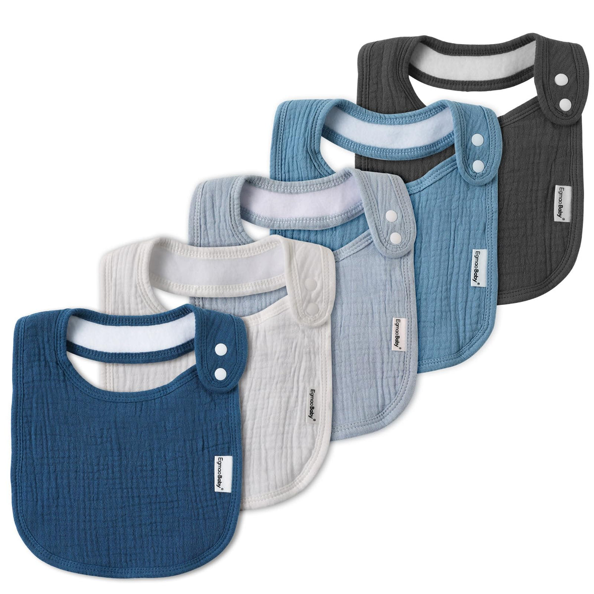 Muslin Baby Bibs for Drooling and Teething,Bibs for Boys Girls
