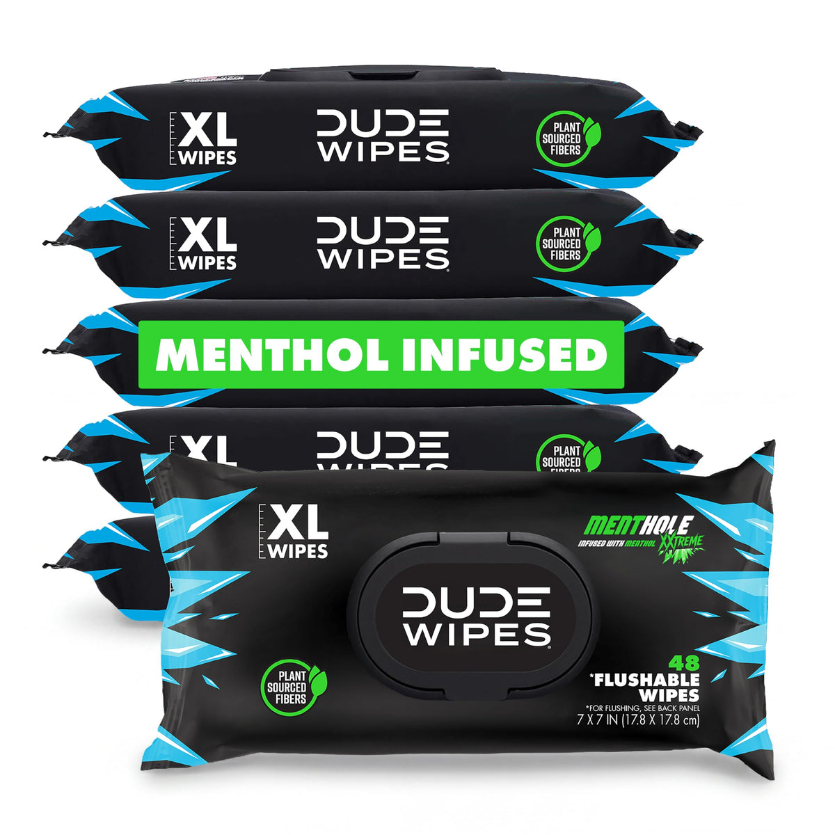 DUDE Wipes Unscented Adult Flushable Wet Wipes, Sensitive Skin, 288 Count