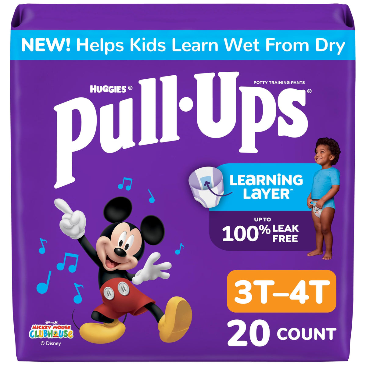 Pull-Ups Boys' Potty Training Pants, Size 5T-6T, 80 Count