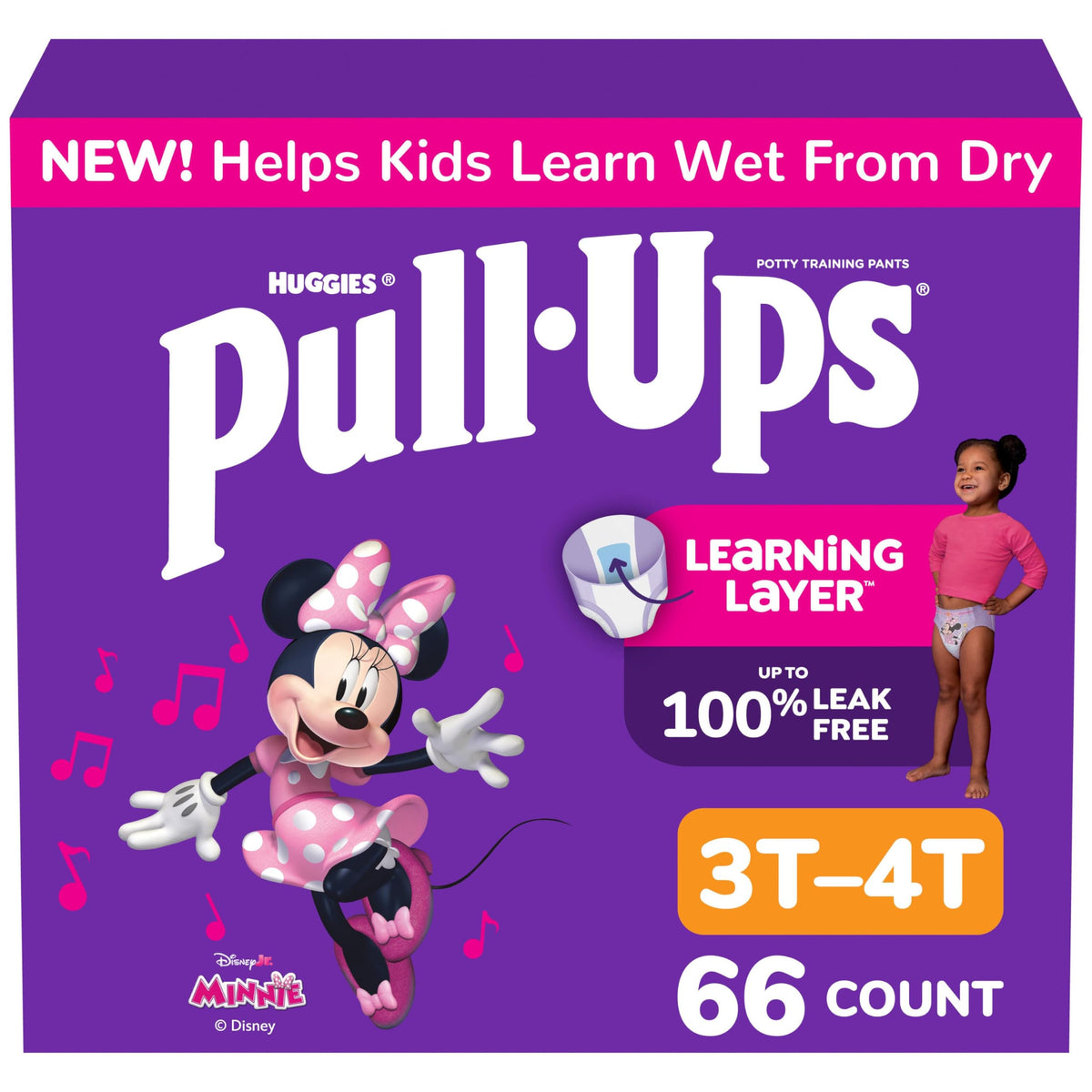 Pull-Ups Girls' Potty Training Pants, Size 5T-6T, 80 Count