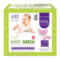 Biodegradable Baby Wipes Natural Perfume – Pack (6 Packs of 72) 432 – 99% Pure Water Plastic Free Moist Newborn Diaper Wipes, Wet Wipe for Babies & Adults Sensitive Skin