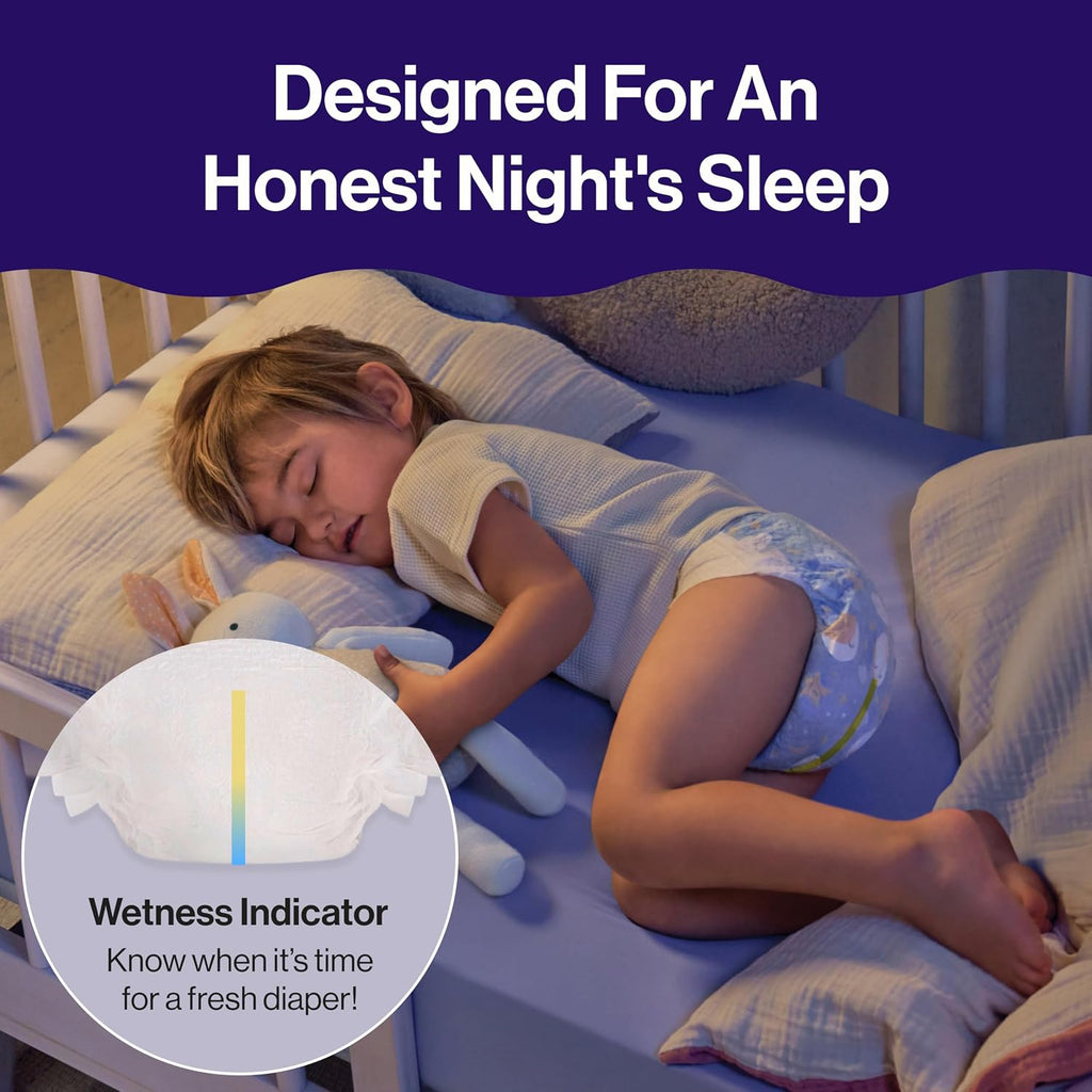 The Honest Company Overnight Diapers, Cozy Cloud, Size 3, 52 Count