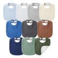 NISXABEBE Muslin Baby Bibs for Unisex Boys Girls, Cotton Drool Bibs, Adjustable Newborn Bibs for Drooling and Teething