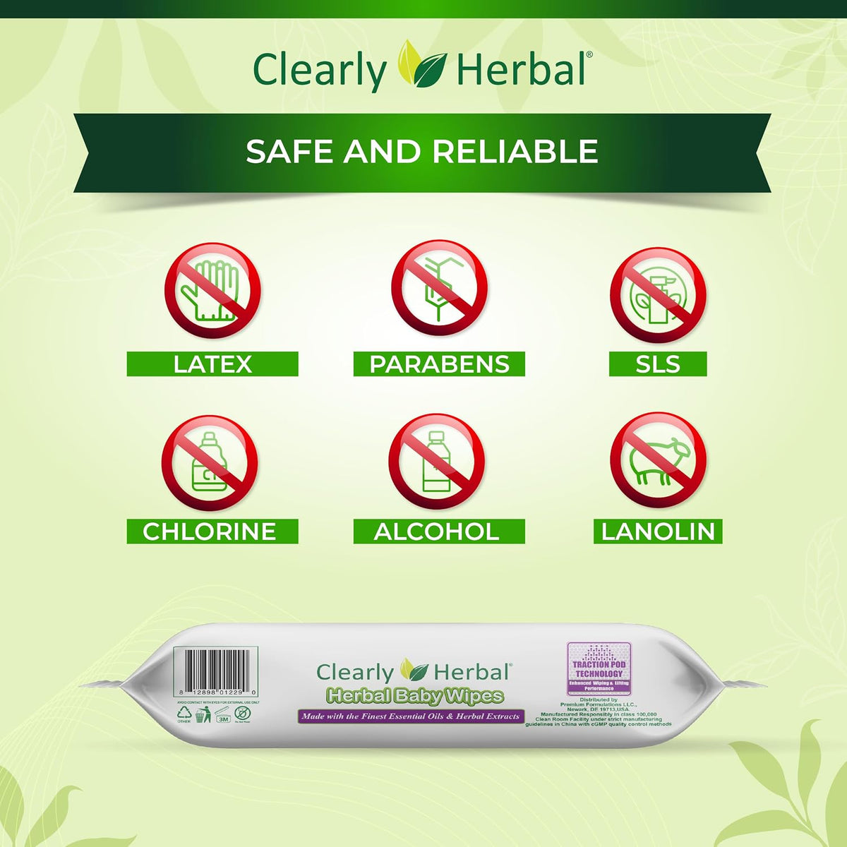 Baby Wipes, made with Essential Oils and Natural Herbal Extracts, Parent's Choice, Case Pack 288 Plant Based Wipes (4 Packs x 72 Count)