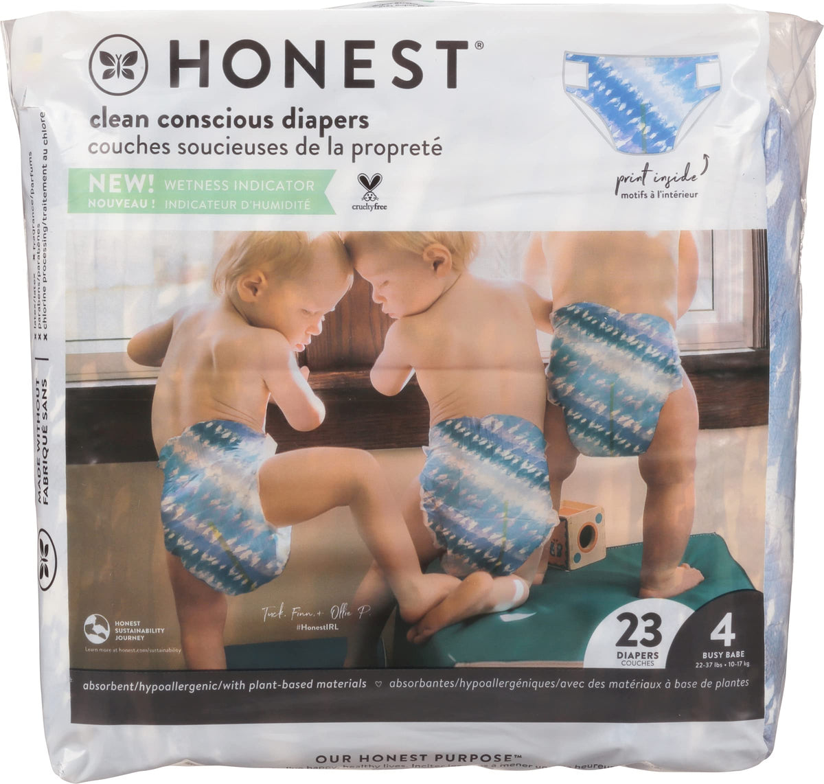 The Honest Company Daytime Daytime Diapers, All the Alpacas, Size 1, 136 Ct
