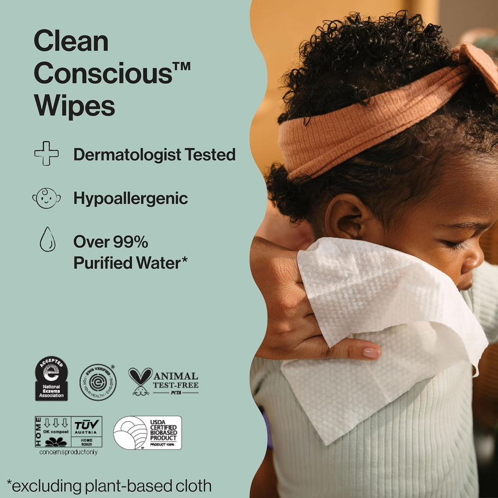 The Honest Company Multi-Use Baby Wipes, Geo Mood, 288 Count