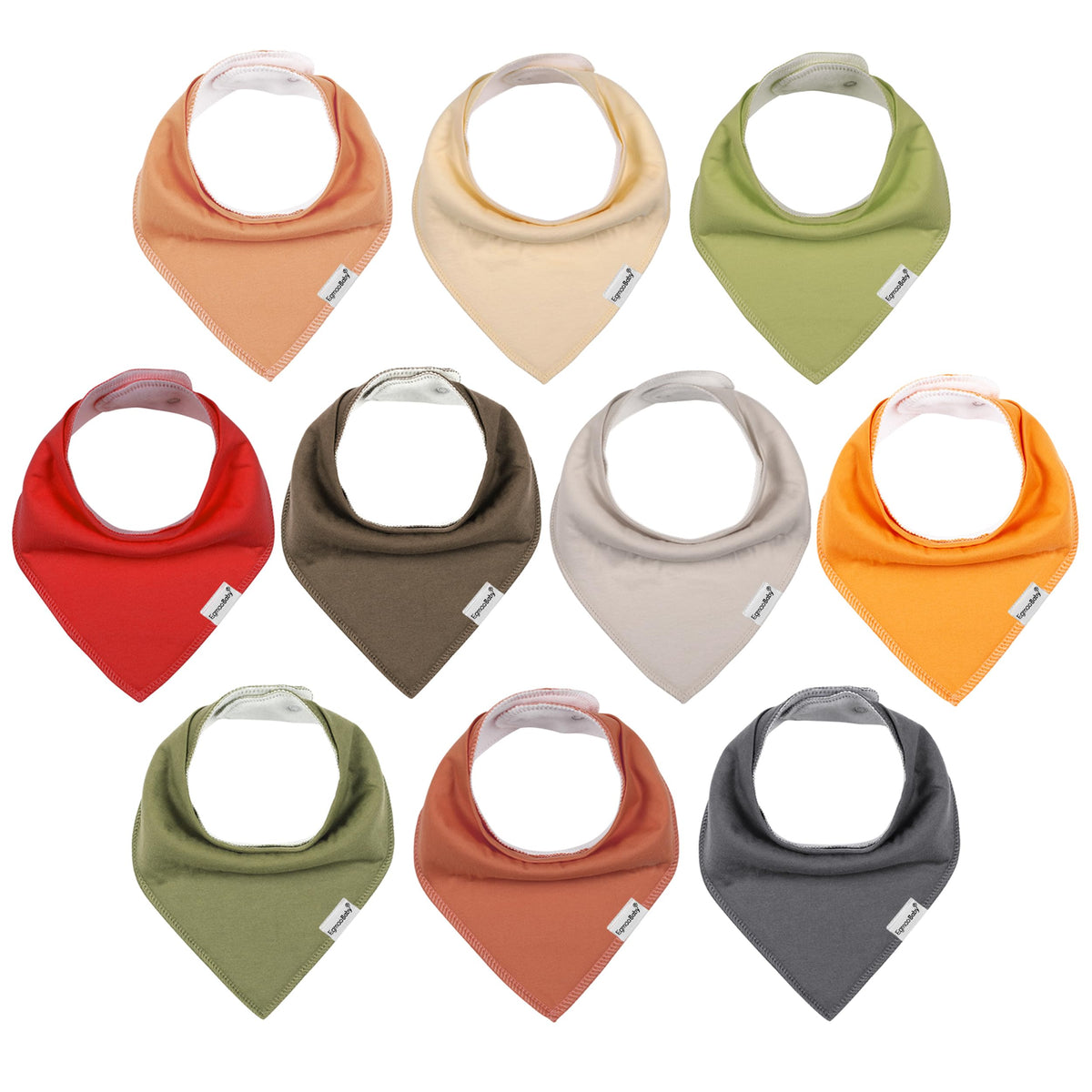 Muslin Baby Bibs for Boys Girls,10 Pack Super Absorbent Baby Bandana Drool Bibs Set for Teething and Drooling,100% Cotton Soft for Infant,Newborn
