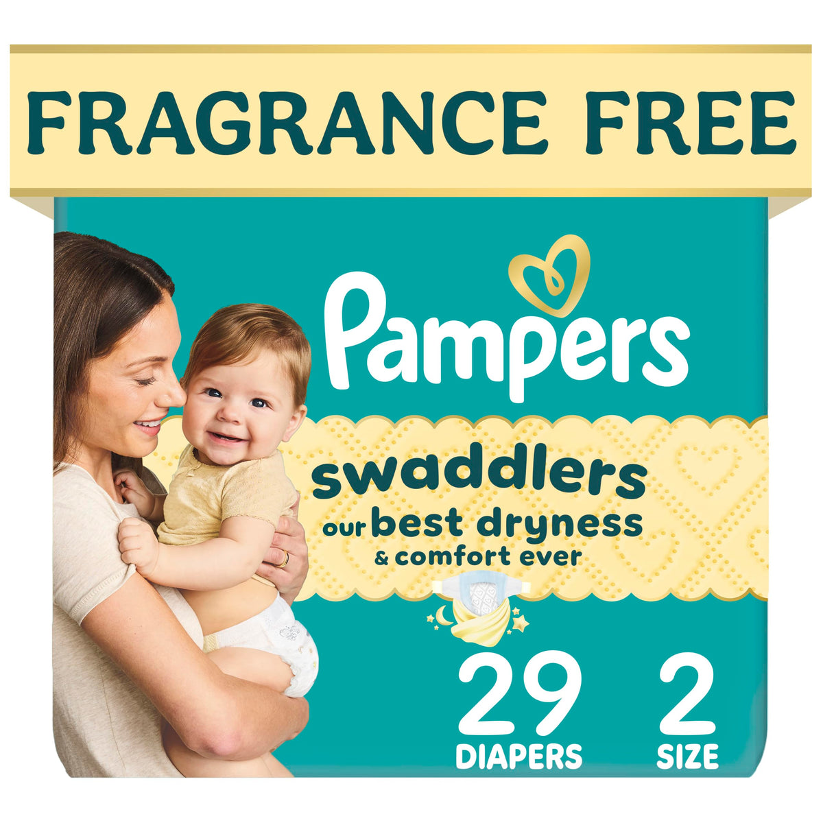 Swaddlers Diapers, Size 1 (8-14 lbs), 96 Count, Fragrance Free, Hypoallergenic, Absorbent, Pediatrician Recommended, Skin Safe