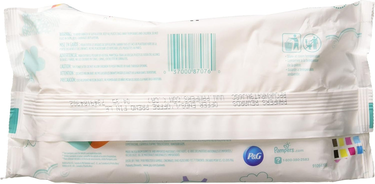 Pampers Sensitive Wipes Travel Pack 56 Count (Pack of 3)