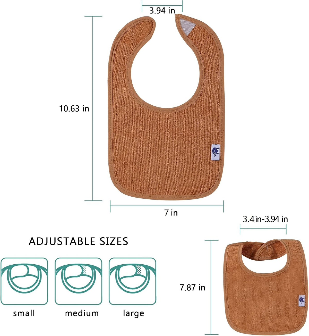 SPINFOX Waterproof Baby Bibs Unisex Infant Drool Feeding Teething