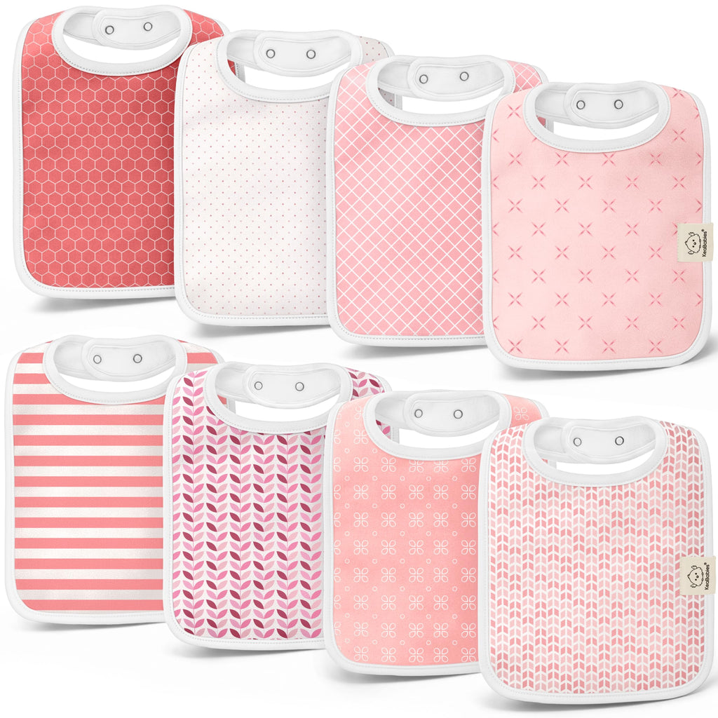 KeaBabies 8-Pack Organic Baby Bibs for Boys, Girls Drool Bibs (Cruise)