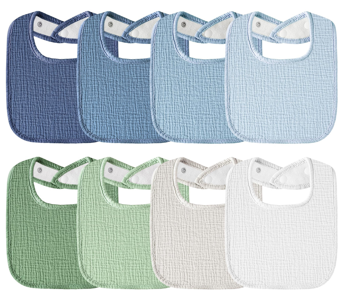 Muslin Baby Bibs 6-Pack Baby Drool Bandana Bibs for Baby Girls Boys Infant Newborn Toddler Drooling and Teething