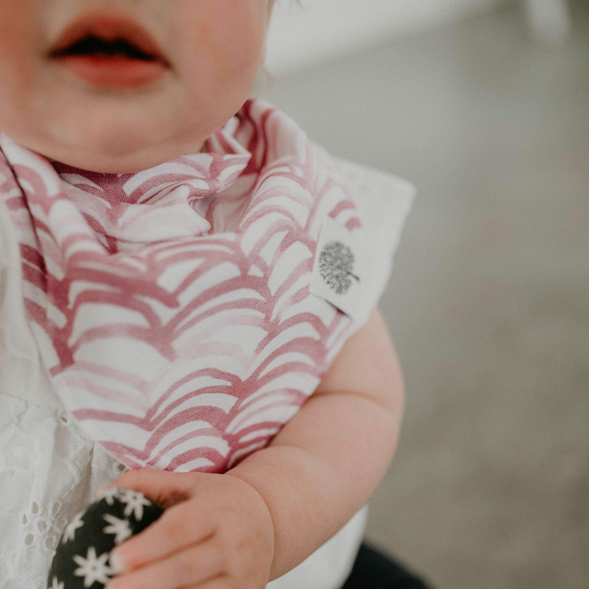 Parker Baby Co. Bandana Drool Bibs for Baby Boys & Girls, 8-pack - Rose