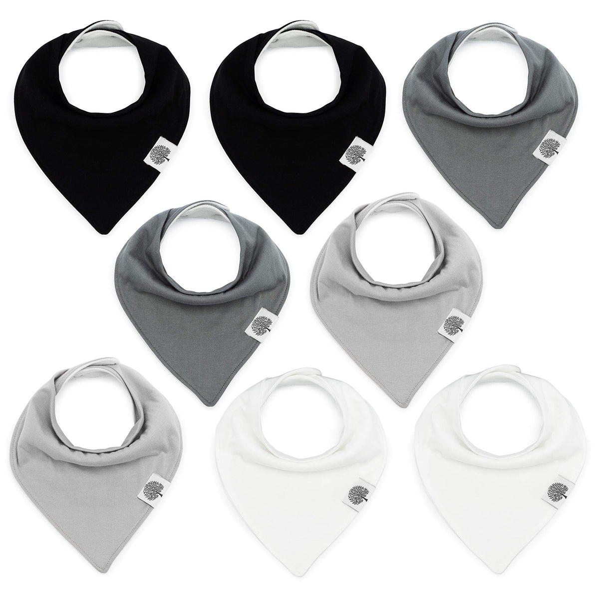 Parker Baby Co. Soft Bandana Drool Bibs for Baby Boys & Girls, 4pk & 8pk